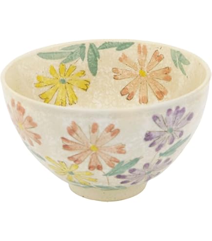 Amazon｜京焼 清水焼 陶あん窯 飯碗 小 白掛紫草花 KTA515-02｜飯碗